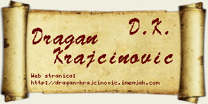 Dragan Krajčinović vizit kartica